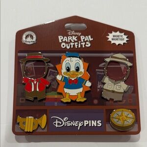 Disney Park Pal Outfits Pin Set with Red and Blue